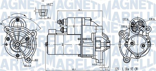 MAGNETI MARELLI 063720581010 - Starter