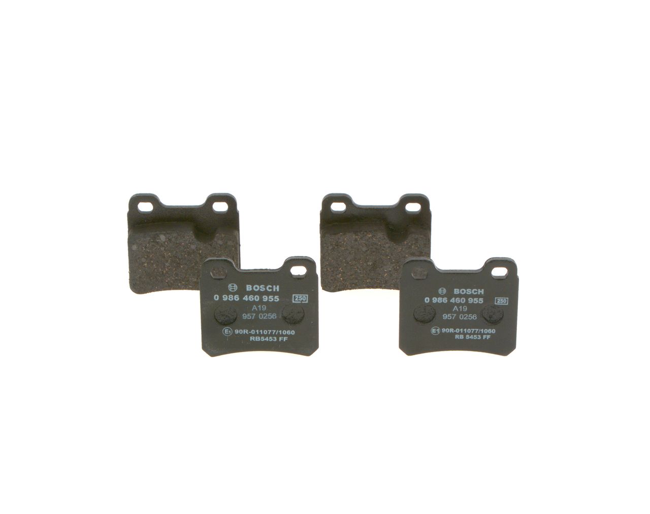BOSCH 0 986 460 955 - Bremsbelagsatz, Scheibenbremse