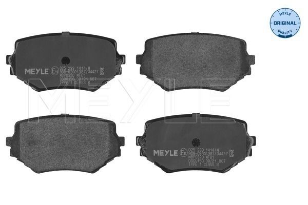 MEYLE 025 233 1414/W - Bremsbelagsatz, Scheibenbremse