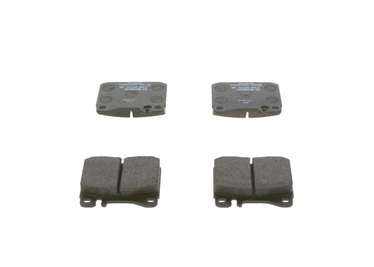 BOSCH 0 986 463 412 - Bremsbelagsatz, Scheibenbremse