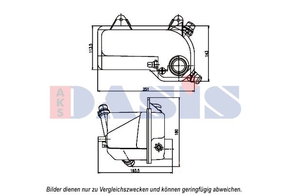 AKS DASIS 053015N - Ausgleichsbehälter, Kühlmittel