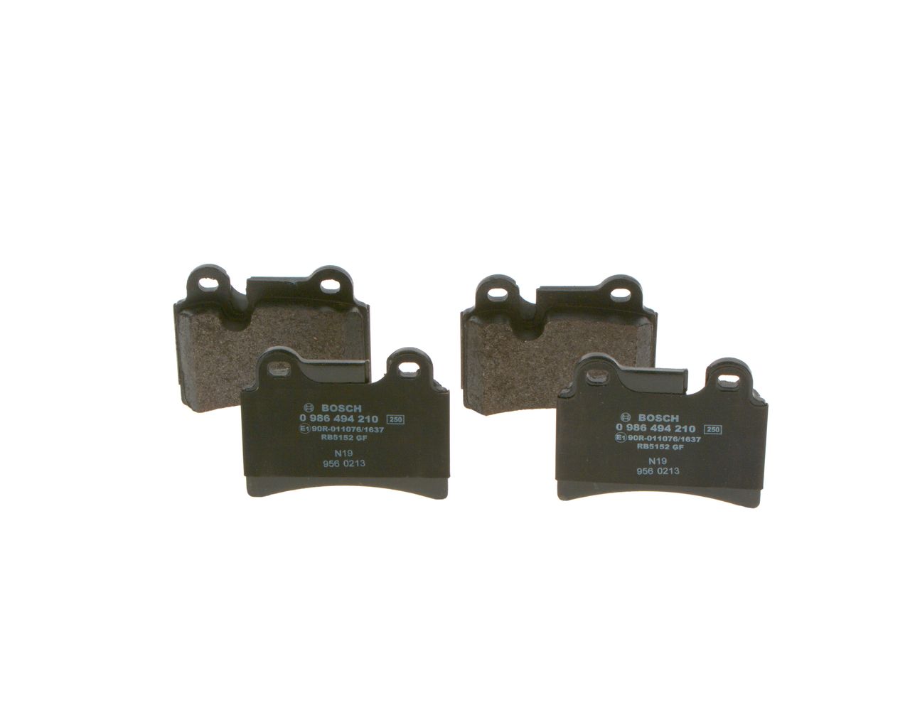 BOSCH 0 986 494 210 - Bremsbelagsatz, Scheibenbremse