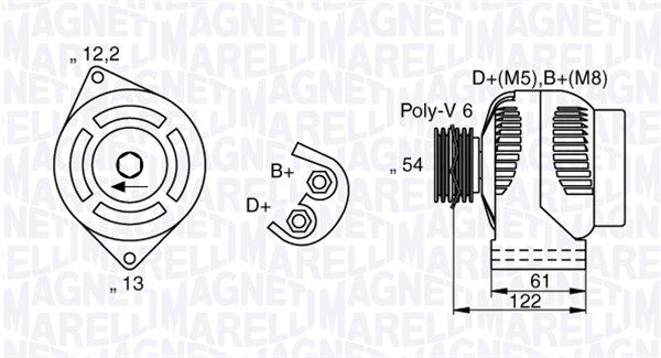MAGNETI MARELLI 063377018010 - Generator