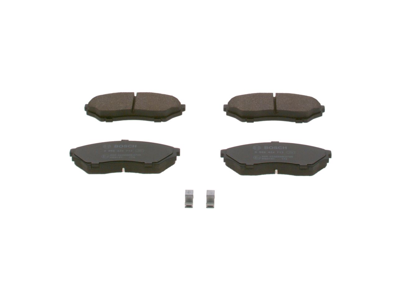 BOSCH 0 986 424 713 - Bremsbelagsatz, Scheibenbremse