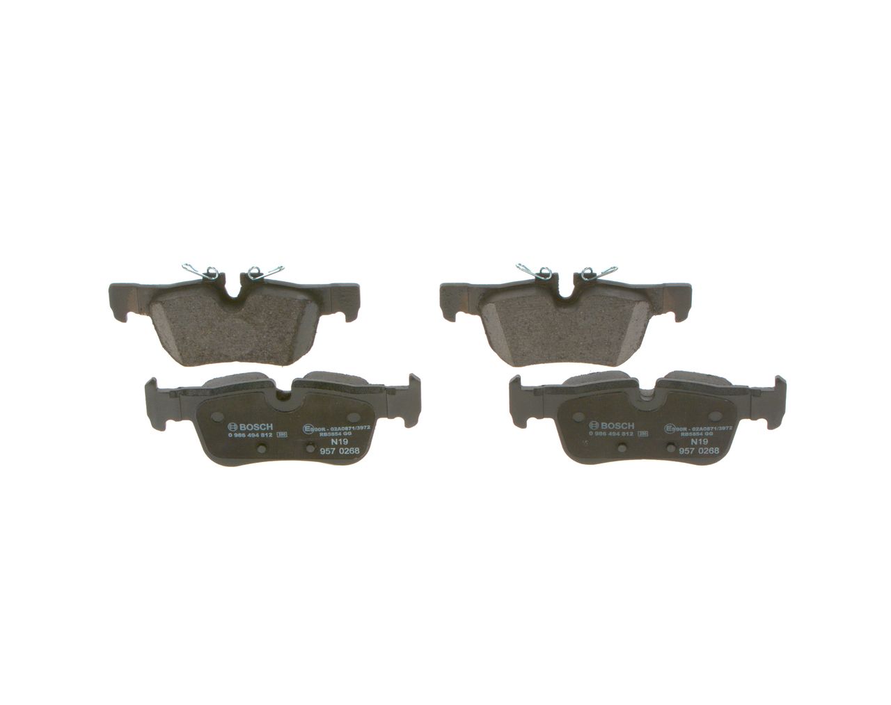BOSCH 0 986 494 812 - Bremsbelagsatz, Scheibenbremse