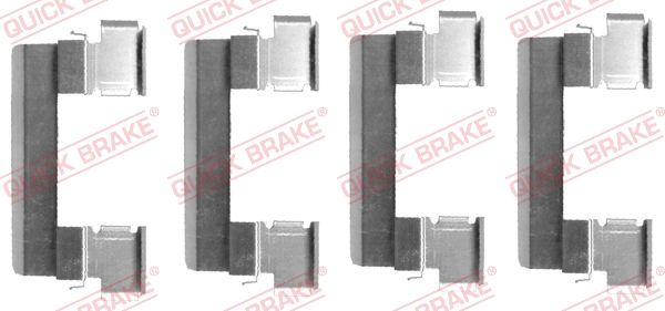QUICK BRAKE 109-1655 - Zubehörsatz, Scheibenbremsbelag