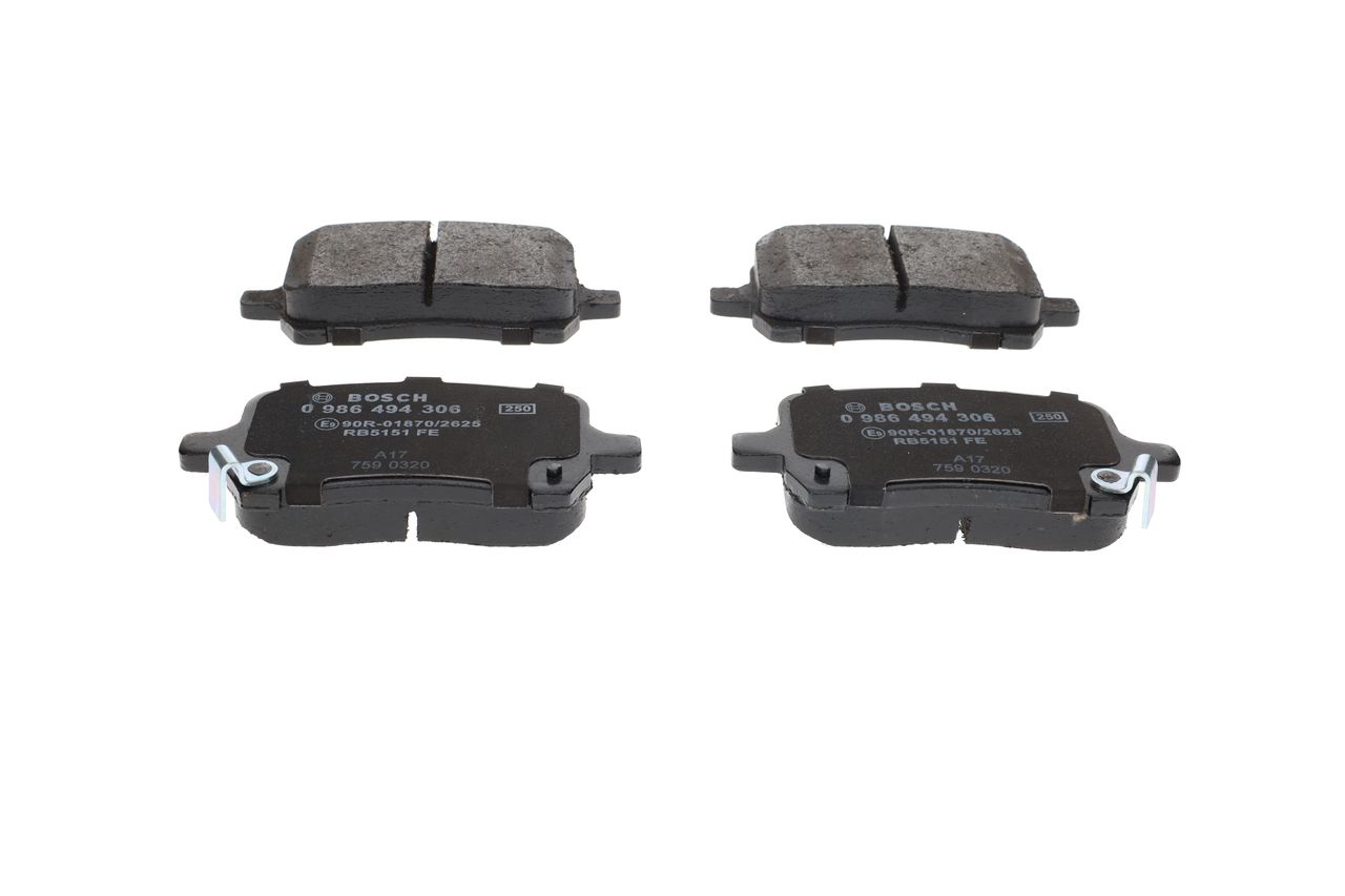 BOSCH 0 986 494 306 - Bremsbelagsatz, Scheibenbremse