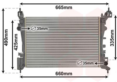 VAN WEZEL 37002574 - Kühler, Motorkühlung
