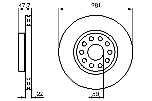 BOSCH 0 986 478 993 - Bremsscheibe