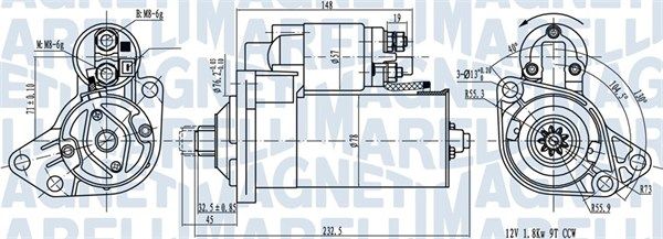 MAGNETI MARELLI 063720789010 - Starter
