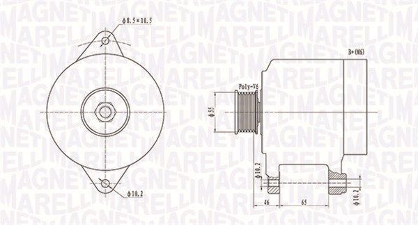 MAGNETI MARELLI 063731306010 - Generator