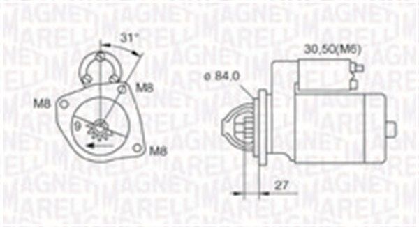 MAGNETI MARELLI 063721203010 - Starter