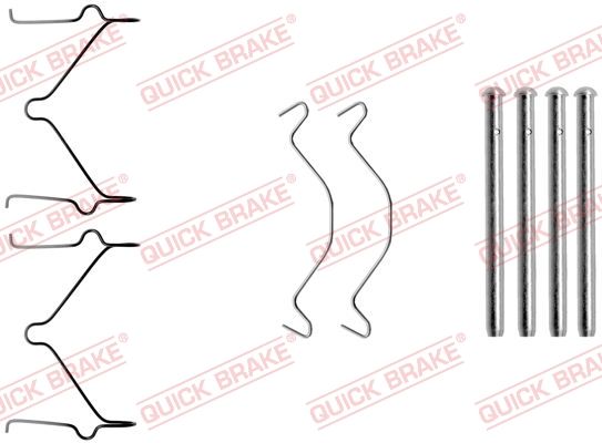 QUICK BRAKE 109-1209 - Zubehörsatz, Scheibenbremsbelag