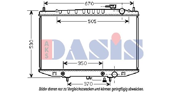 AKS DASIS 070147N - Kühler, Motorkühlung