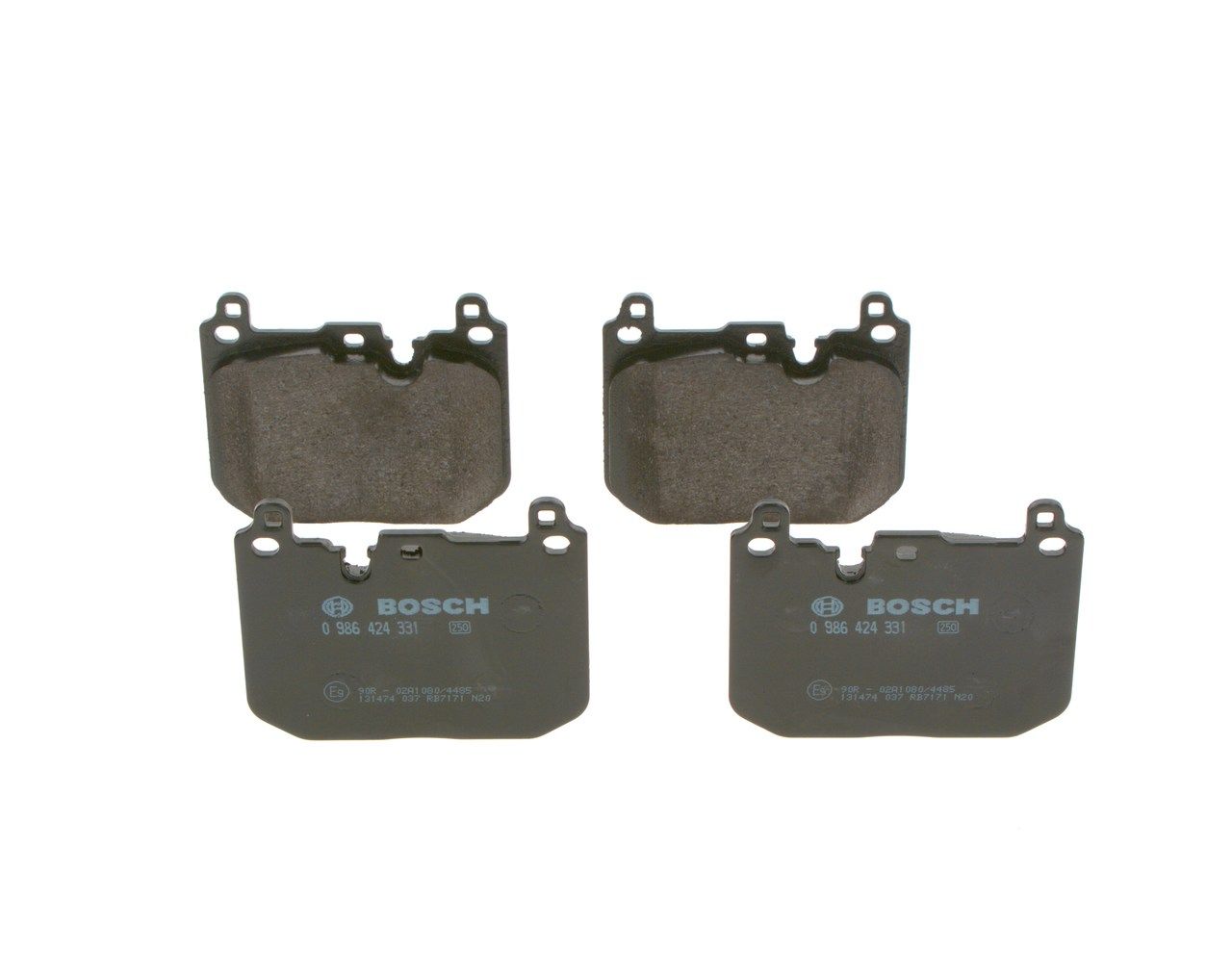 BOSCH 0 986 424 331 - Bremsbelagsatz, Scheibenbremse