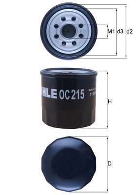 KNECHT OC 215 - Ölfilter