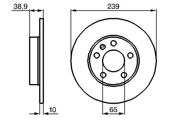 BOSCH 0 986 478 894 - Bremsscheibe