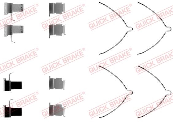 QUICK BRAKE 109-1261 - Zubehörsatz, Scheibenbremsbelag