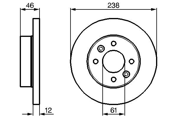 BOSCH 0 986 478 274 - Bremsscheibe