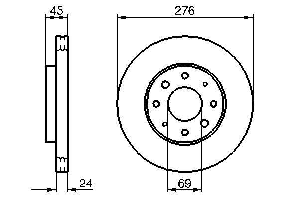 BOSCH 0 986 479 140 - Bremsscheibe