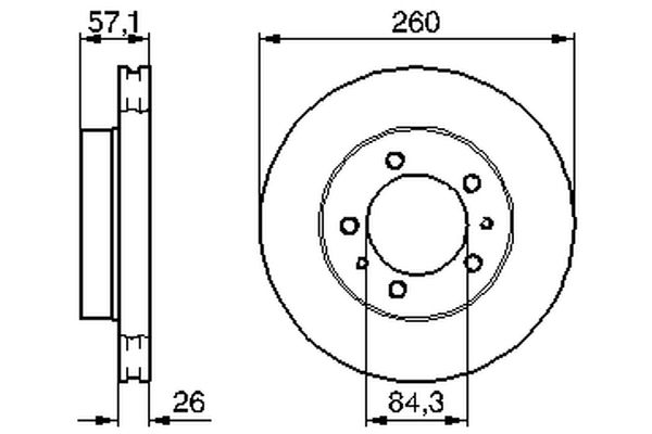 BOSCH 0 986 478 484 - Bremsscheibe