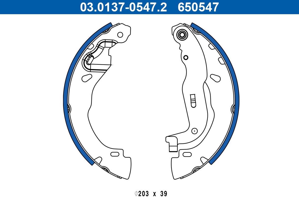 ATE 03.0137-0547.2 - Bremsbackensatz