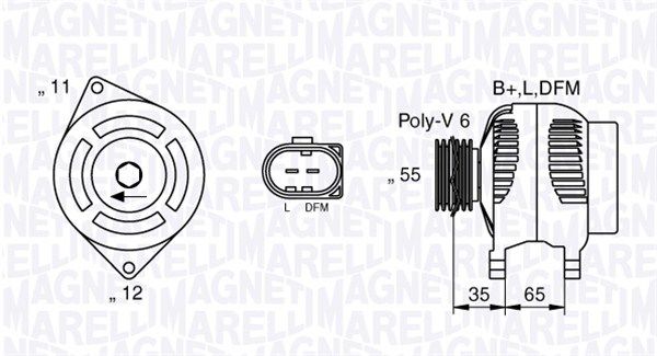 MAGNETI MARELLI 063377014010 - Generator