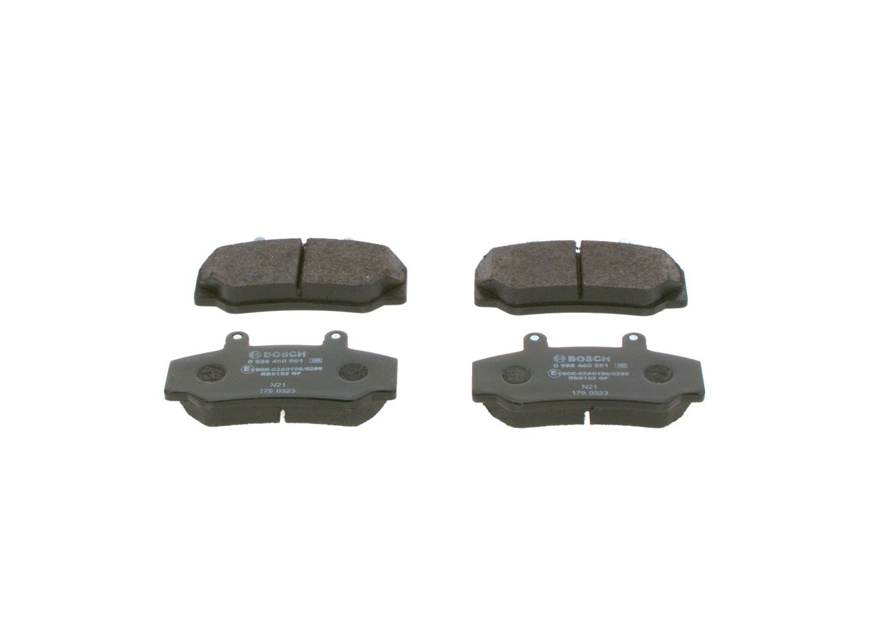 BOSCH 0 986 460 961 - Bremsbelagsatz, Scheibenbremse