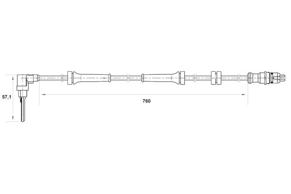BOSCH 0 265 007 024 - Sensor, Raddrehzahl