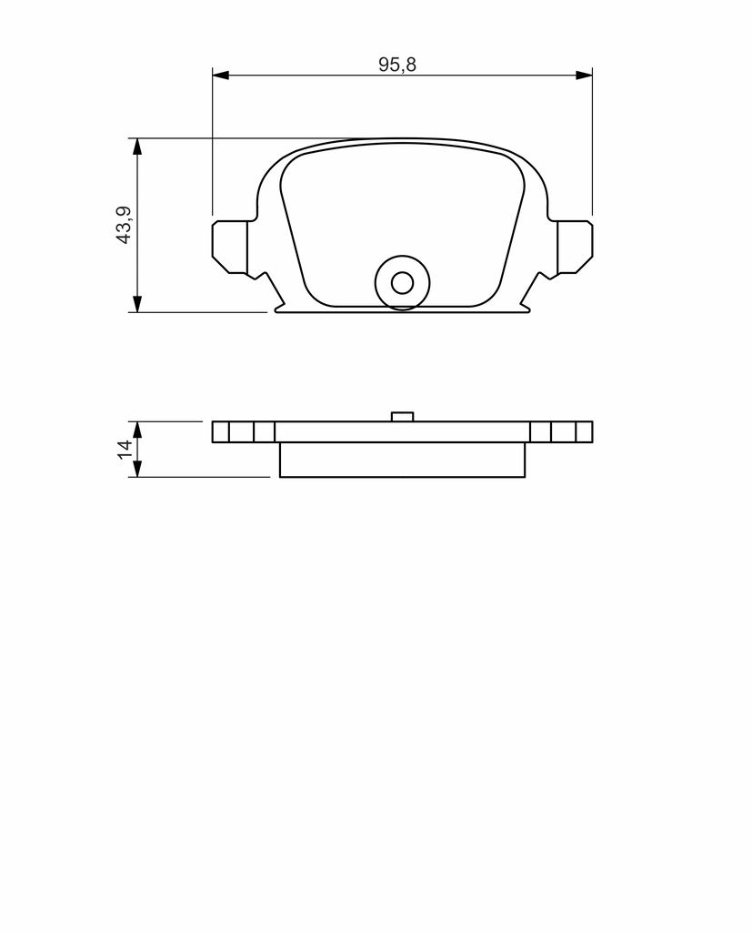 BOSCH 0 986 494 340 - Bremsbelagsatz, Scheibenbremse