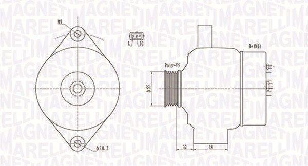 MAGNETI MARELLI 063732026010 - Generator