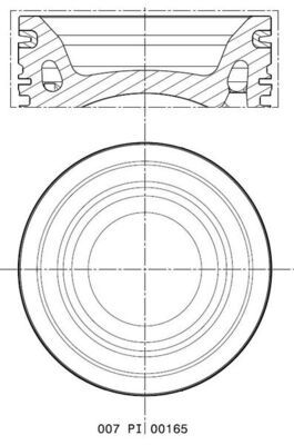 MAHLE 007 PI 00165 000 - Kolben