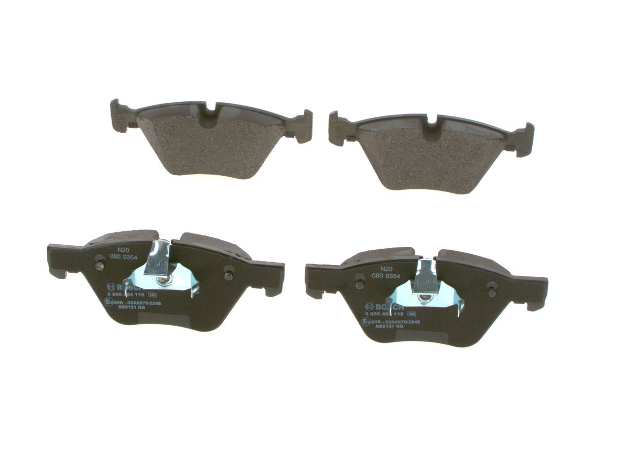 BOSCH 0 986 494 118 - Bremsbelagsatz, Scheibenbremse
