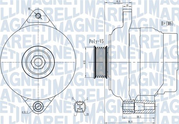 MAGNETI MARELLI 063732004010 - Generator