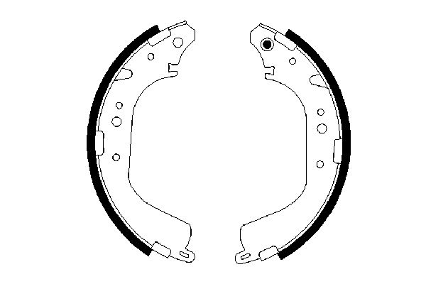 BOSCH 0 986 487 651 - Bremsbackensatz
