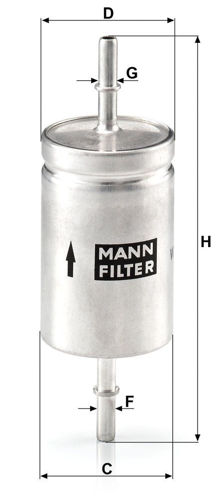 MANN-FILTER WK 512 - Kraftstofffilter