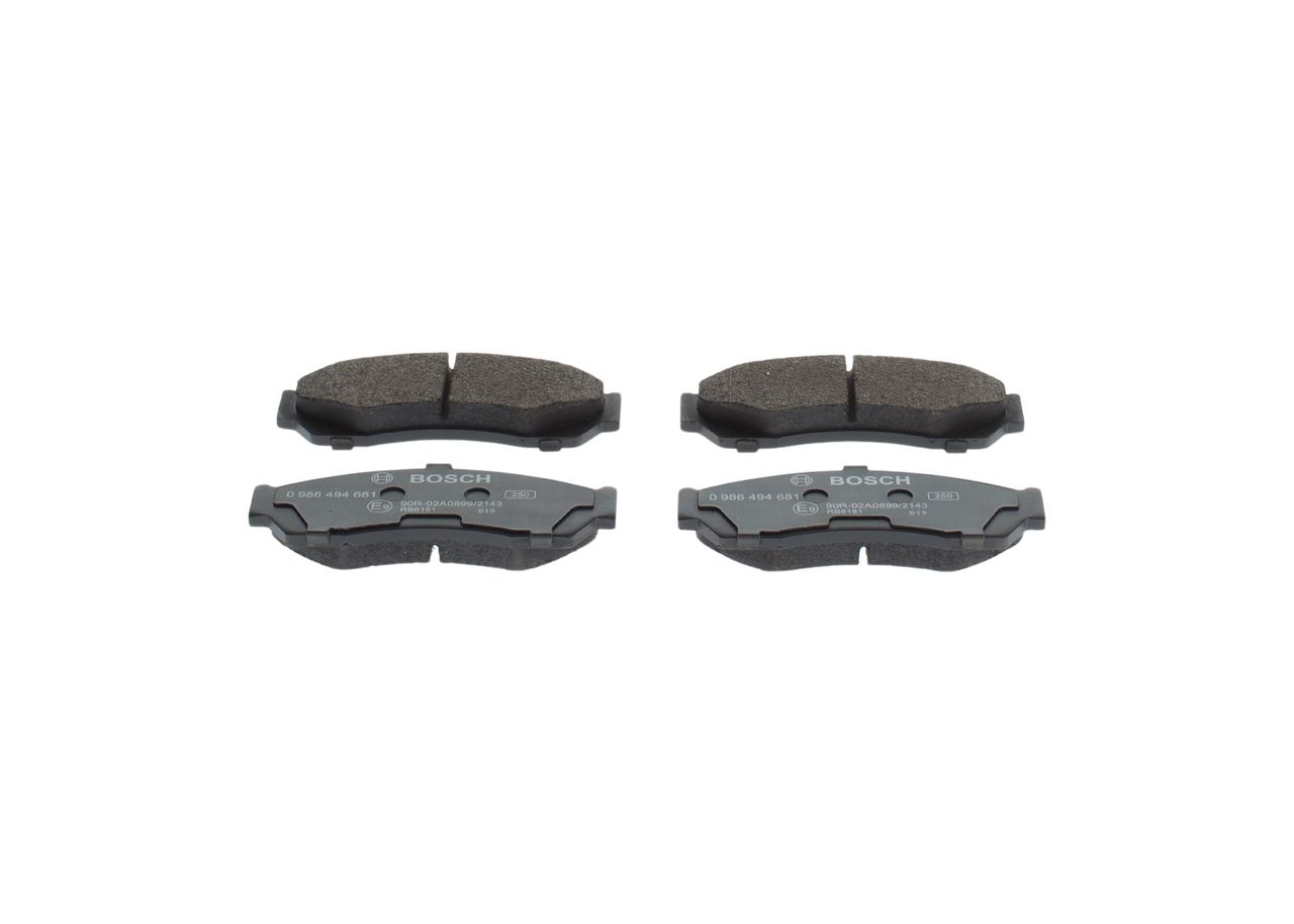 BOSCH 0 986 494 681 - Bremsbelagsatz, Scheibenbremse