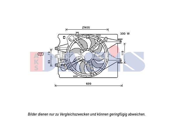 AKS DASIS 088102N - Lüfter, Motorkühlung