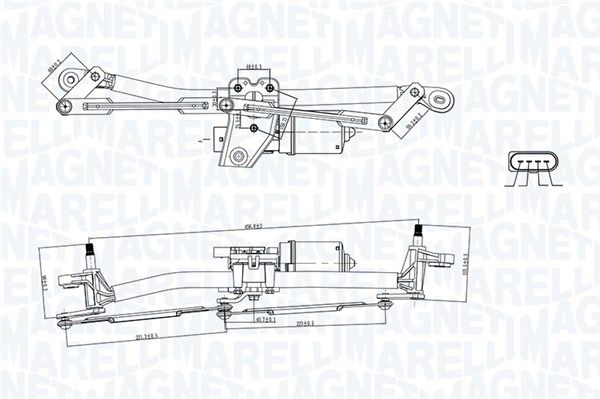 MAGNETI MARELLI 064351751010 - Scheibenreinigungsanlage