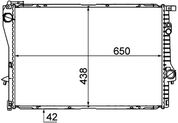 MAHLE CR 281 000P - Kühler, Motorkühlung