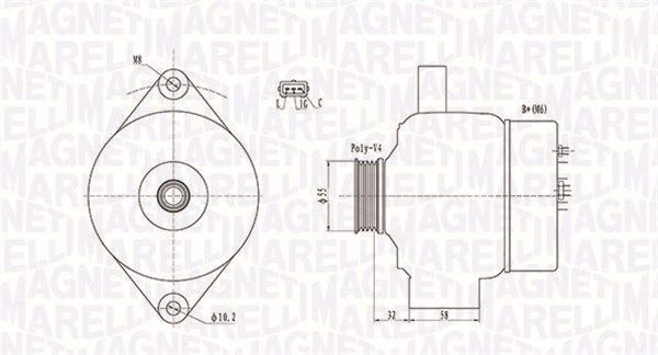 MAGNETI MARELLI 063731803010 - Generator