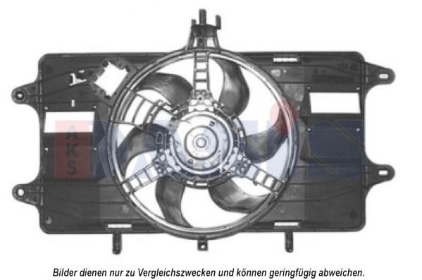 AKS DASIS 088035N - Lüfter, Motorkühlung