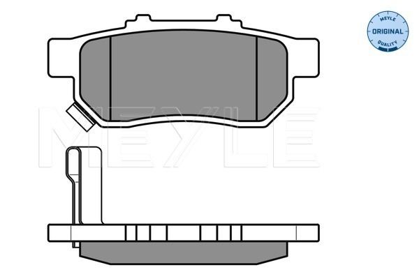 MEYLE 025 217 3813/W - Bremsbelagsatz, Scheibenbremse