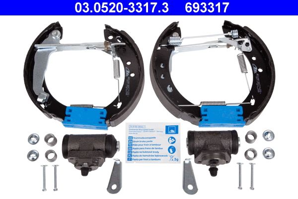 ATE 03.0520-3317.3 - Bremsbackensatz
