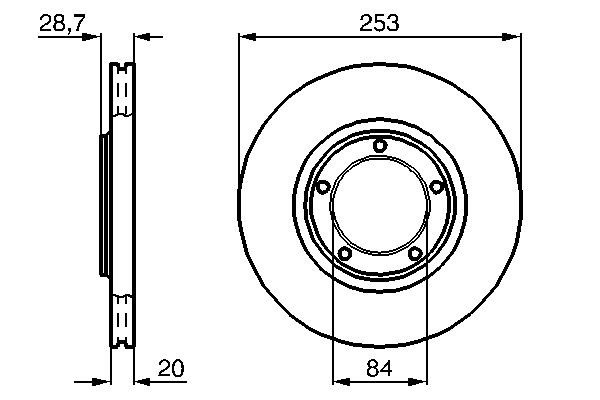 BOSCH 0 986 478 664 - Bremsscheibe