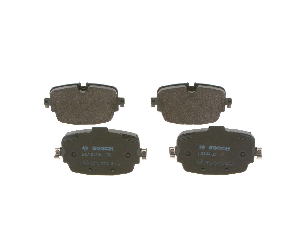 BOSCH 0 986 424 389 - Bremsbelagsatz, Scheibenbremse