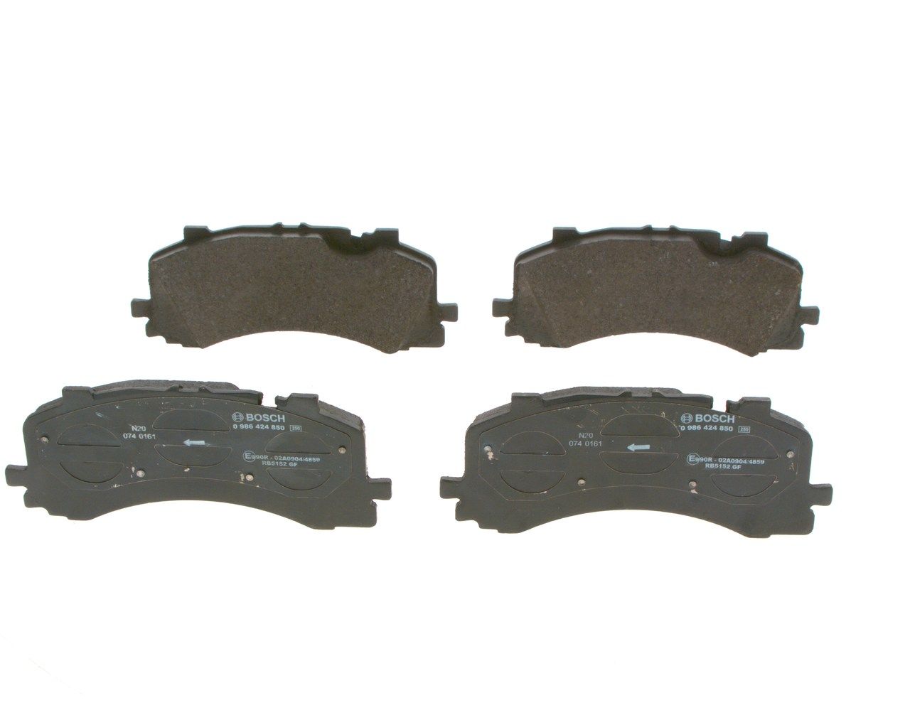 BOSCH 0 986 424 850 - Bremsbelagsatz, Scheibenbremse