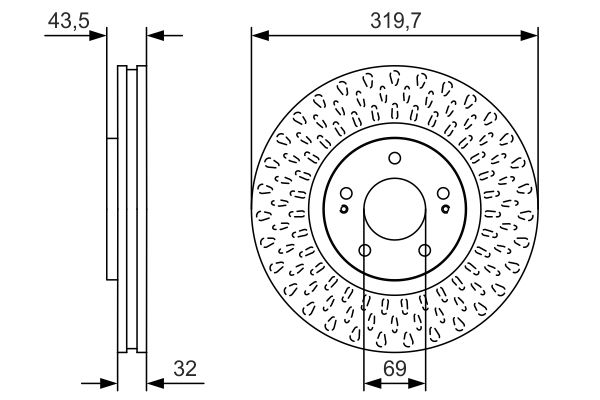 BOSCH 0 986 479 T01 - Bremsscheibe