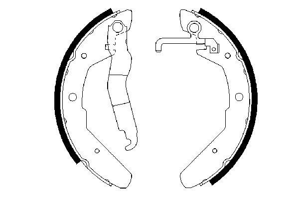BOSCH 0 986 487 279 - Bremsbackensatz