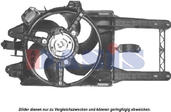 AKS DASIS 088041N - Lüfter, Motorkühlung